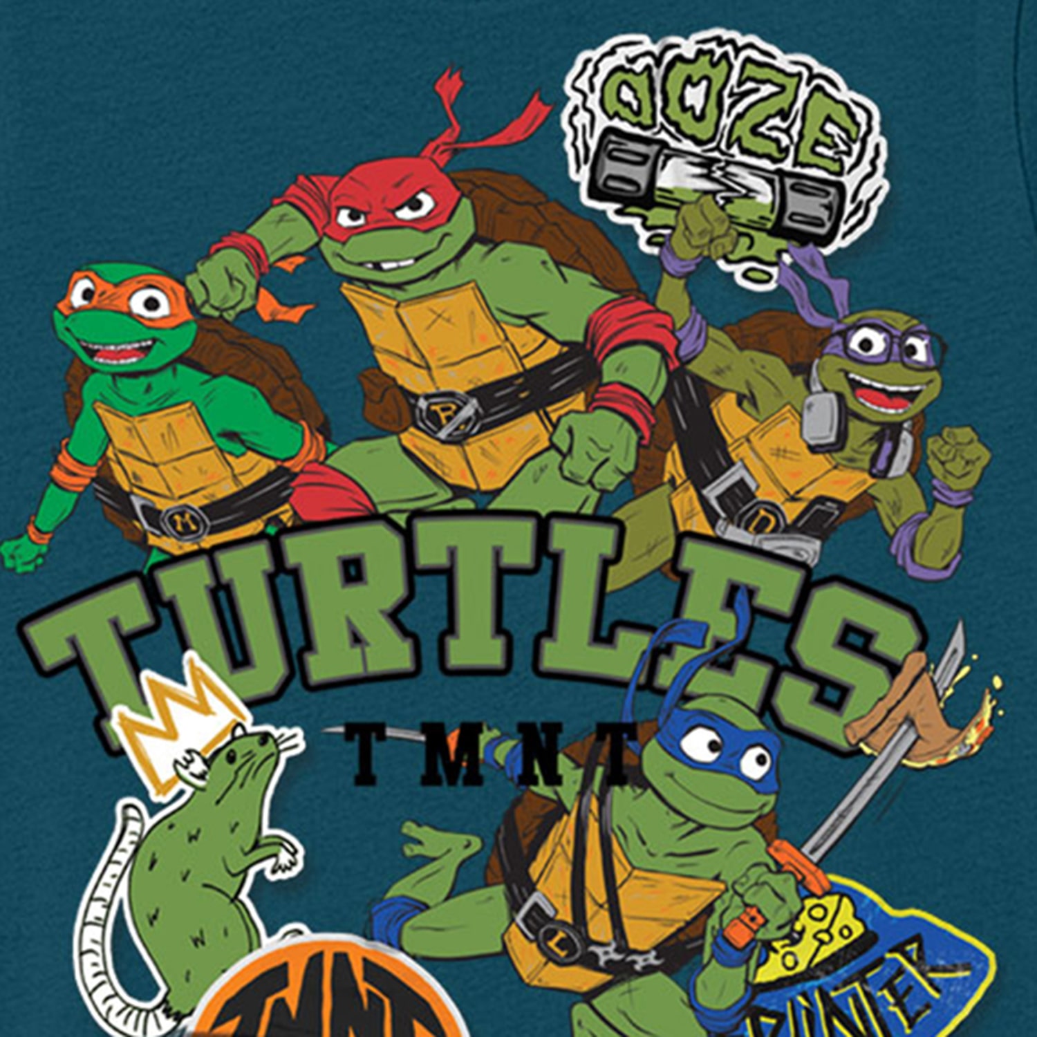 Toddler Boys Crew Neck Short Sleeve Regular Fit Teenage Mutant Ninja Turtles Graphic T-Shirt