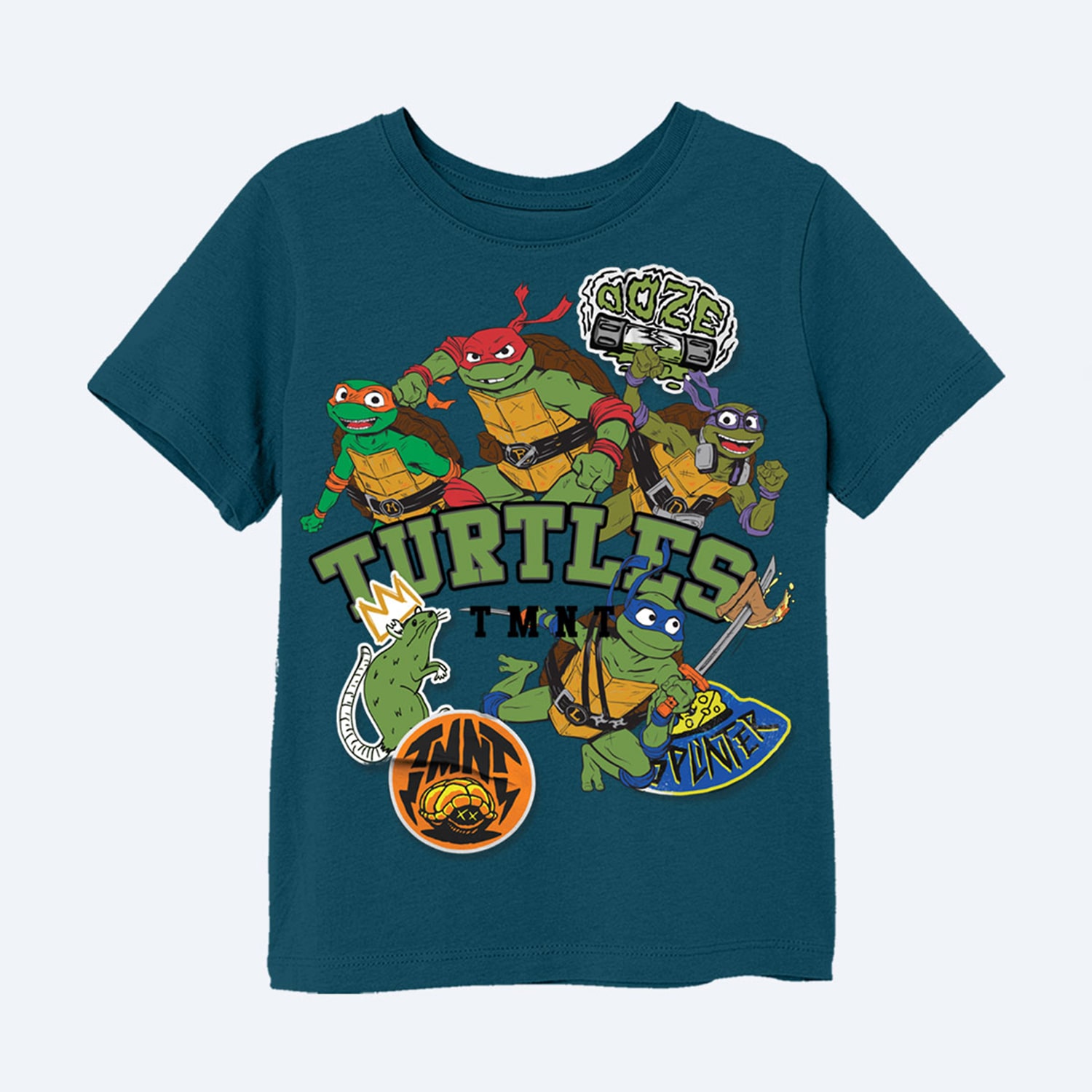Toddler Boys Crew Neck Short Sleeve Regular Fit Teenage Mutant Ninja Turtles Graphic T-Shirt