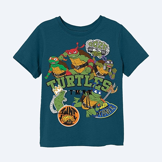 Toddler Boys Crew Neck Short Sleeve Regular Fit Teenage Mutant Ninja Turtles Graphic T-Shirt