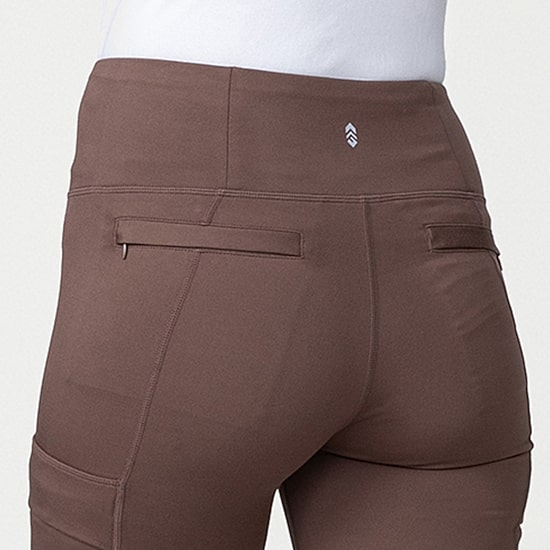 Free Country Womens Wide Leg High Rise Active Pull-On Pant