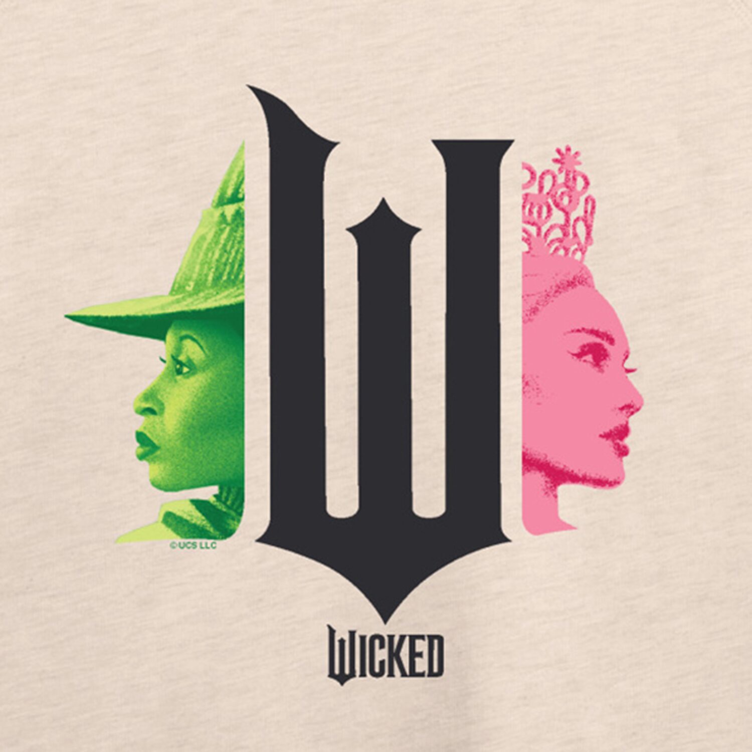Wicked Elphaba Glinda Womens Round Neck Long Sleeve Regular Fit Graphic T-Shirt
