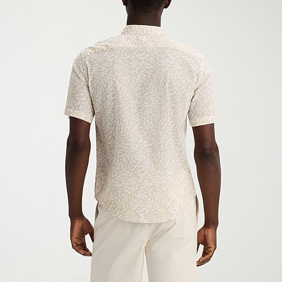 Dockers Ultimate Mens Short Sleeve Regular Fit Button-Down Shirt
