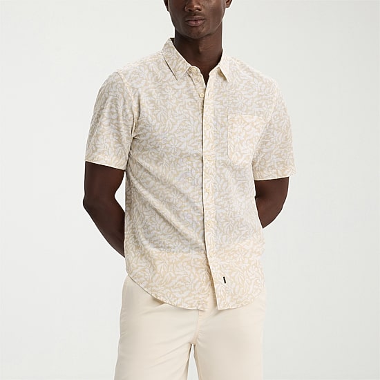Dockers Ultimate Mens Short Sleeve Regular Fit Button-Down Shirt