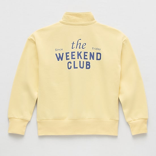 Thereabouts Little & Big Kid Girls Mock Neck Fleece Long Sleeve Sweatshirt