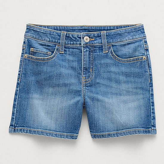 Thereabouts Little & Big Kid Girls Adjustable Waist Denim Short