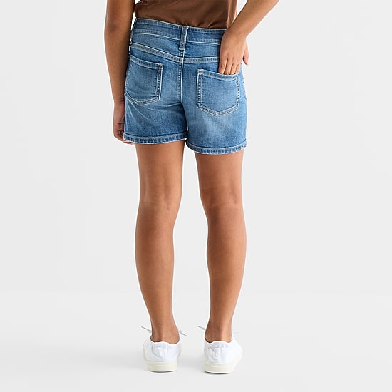 Thereabouts Little & Big Kid Girls Adjustable Waist Denim Short