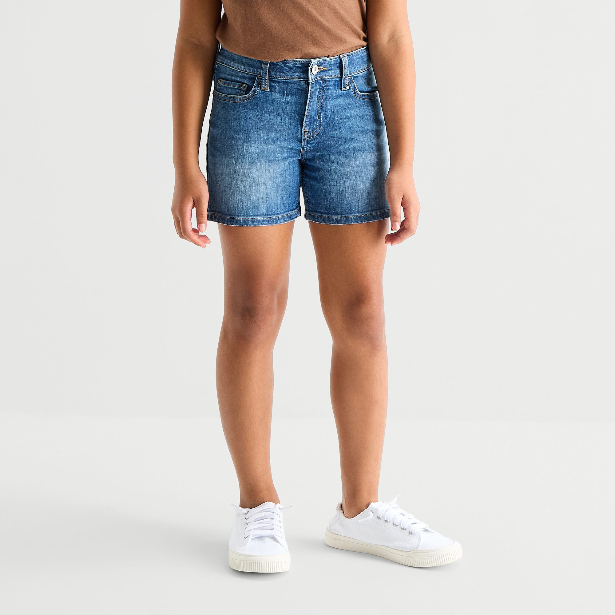Thereabouts Little & Big Kid Girls Adjustable Waist Denim Short