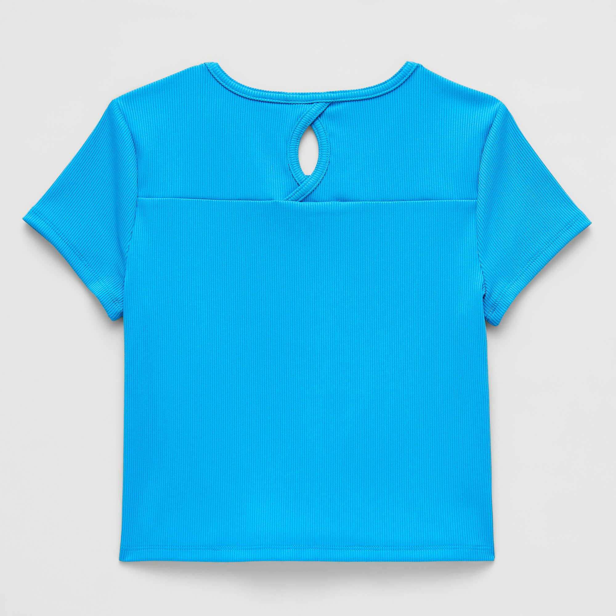 Xersion Rib Little & Big Kid Girls Scoop Neck Short Sleeve Active T-Shirt