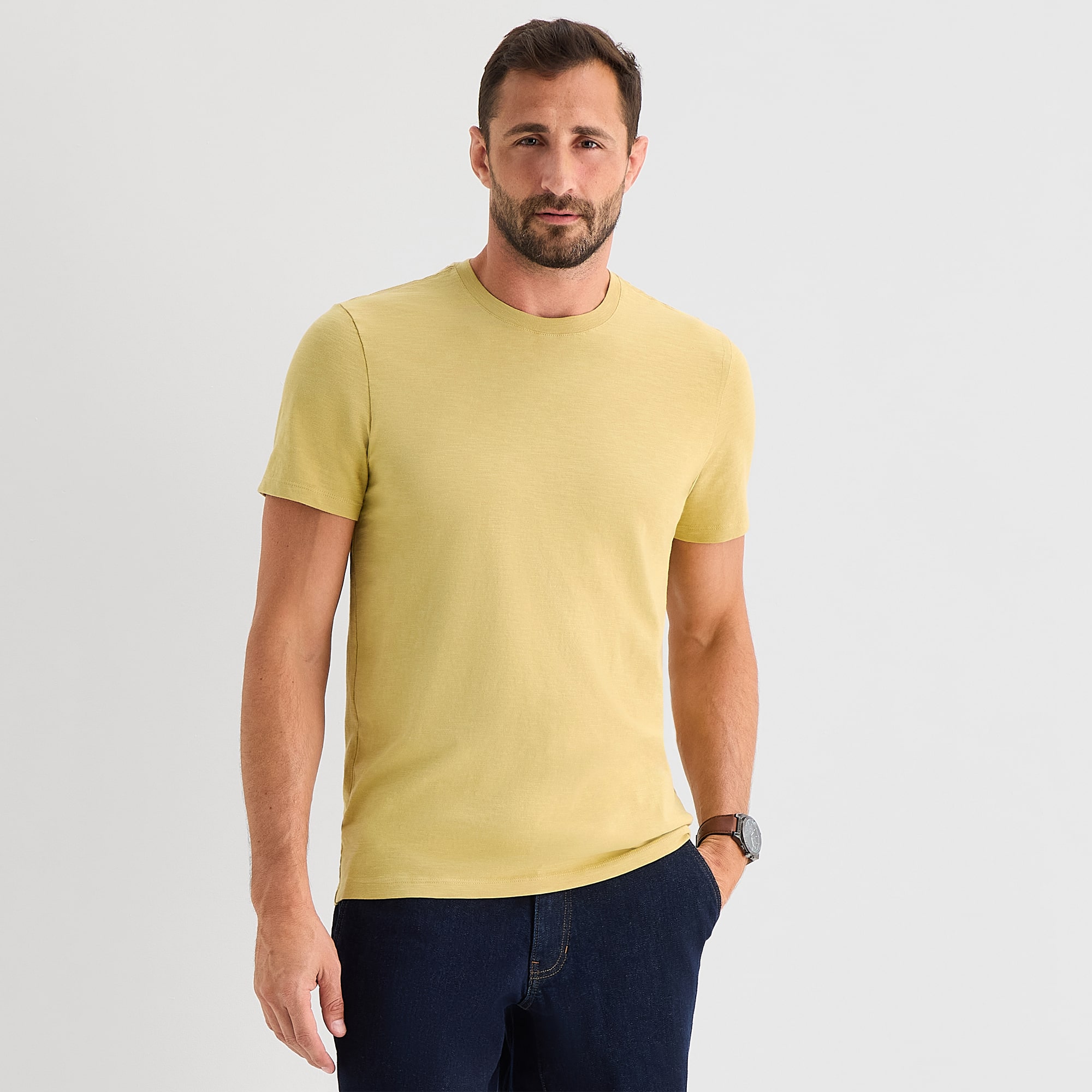 mutual weave Mens Crew Neck Short Sleeve T-Shirt