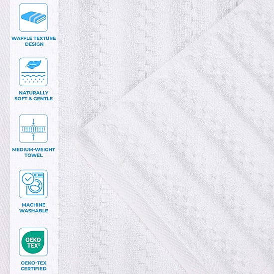 SUPERIOR® Zuma Collection | 100% Cotton 6-pc. Quick Dry Chevron Bath Towel Set