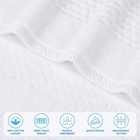 SUPERIOR® Playa Collection | 100% Cotton 6-pc. Solid Hand Towel