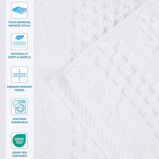 SUPERIOR® Playa Collection | 100% Cotton 6-pc. Solid Hand Towel