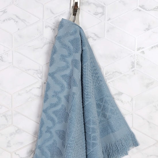 SUPERIOR® Rolla Collection | 100% Cotton 8-pc. Quick Dry Geometric Bath Towel Set