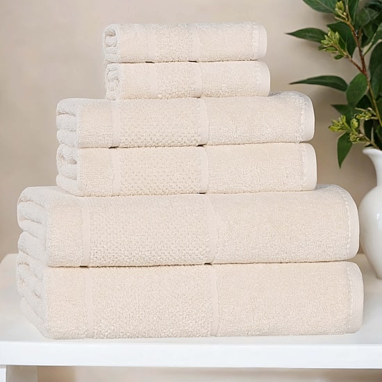 SUPERIOR® Mile Collection 6-pc. Quick Dry Solid Bath Towel Set