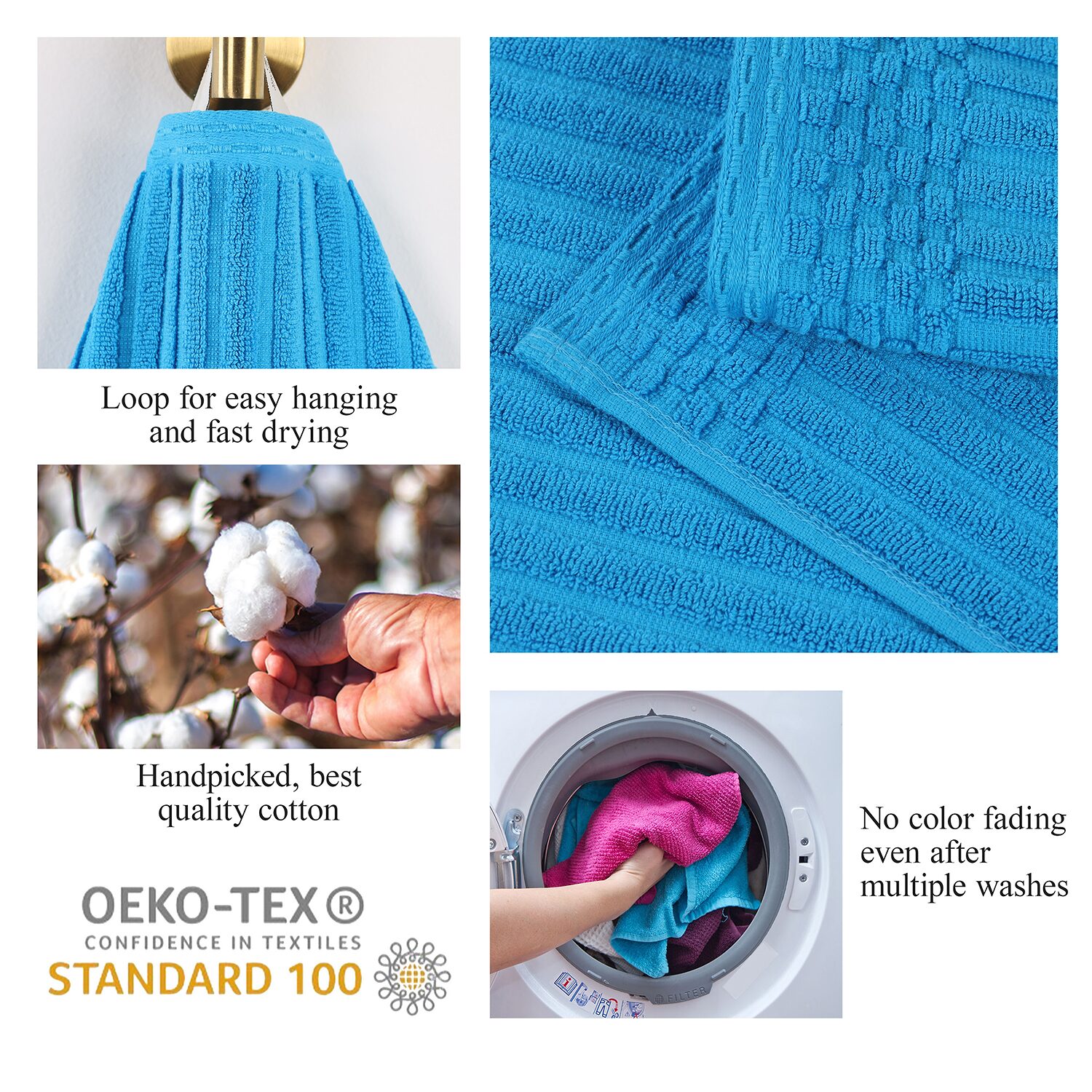 SUPERIOR® Soho Collection | 2-pc.Quick Dry Checkered Bath Towel Set