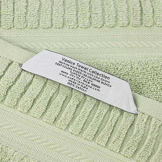 SUPERIOR® Venice Collection | 100% Cotton 3-pc. Quick Dry Solid Bath Towel Set