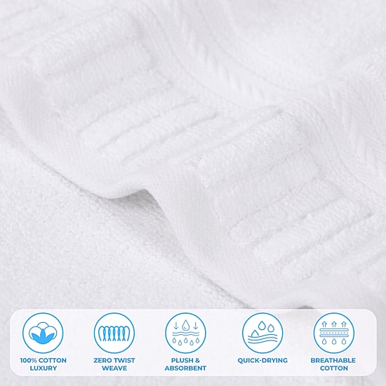SUPERIOR® Venice Collection | 100% Cotton 6-pc. Hand Towel