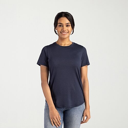 Cutter & Buck Women's Coastline Epic Comfort Recycled Short Sleeve Tee - Navy blue