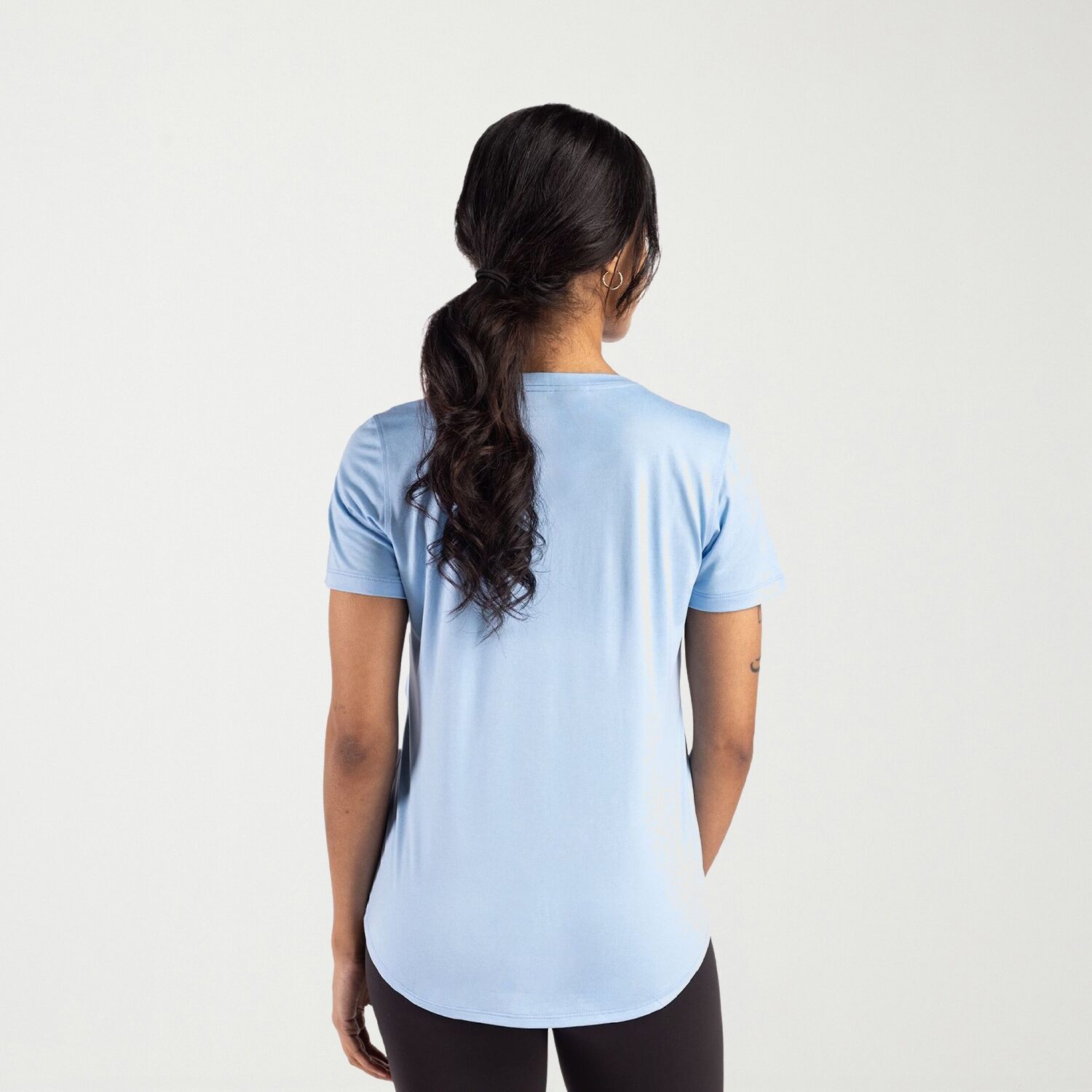 CUTTER & BUCK® Womens Crew Neck Short Sleeve Stretch Fabric T-Shirt