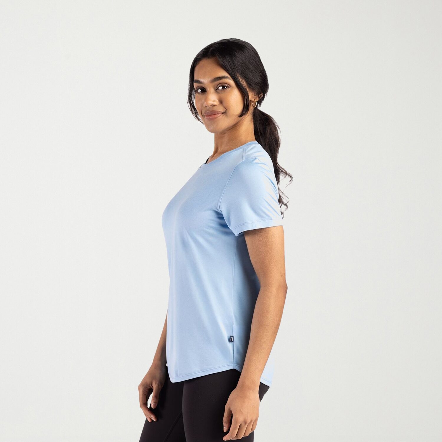 CUTTER & BUCK® Womens Crew Neck Short Sleeve Stretch Fabric T-Shirt