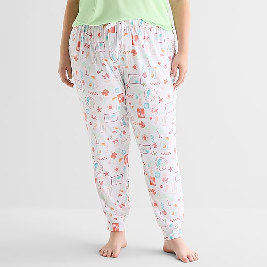 Sleep Chic Womens Plus Pajama Pants
