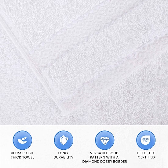 SUPERIOR® Niles Collection | Egyptian Giza Cotton 6-pc. Quick Dry Solid Bath Towel Set
