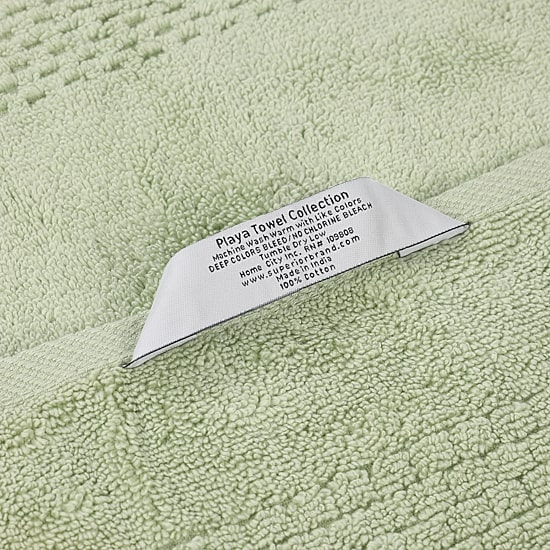 SUPERIOR® Playa Collection | 100% Cotton 6-pc. Quick Dry Solid Bath Towel Set