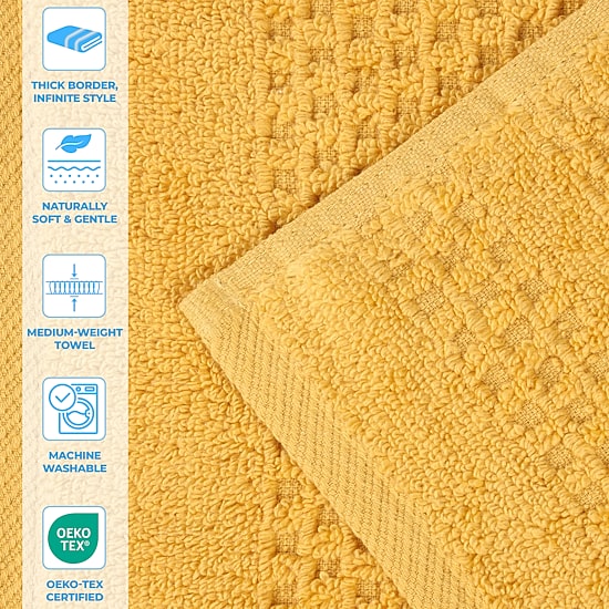 SUPERIOR® Playa Collection | 100% Cotton 12-pc. Quick Dry Solid Bath Towel Set