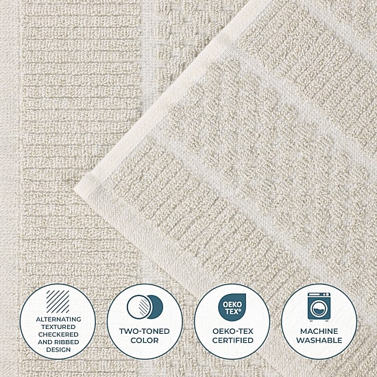 SUPERIOR® Naples Collection 6-pc. Quick Dry Geometric Bath Towel Set