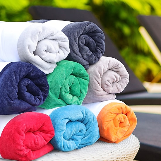 SUPERIOR® Cabana Collection | 100% Cotton Quick Dry Cabana Towel & Lounge Chair Cover