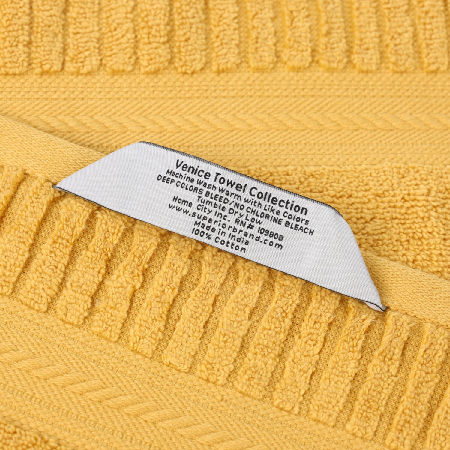SUPERIOR® Venice Collection | 100% Cotton -pc. Quick Dry Solid Bath Towel Set