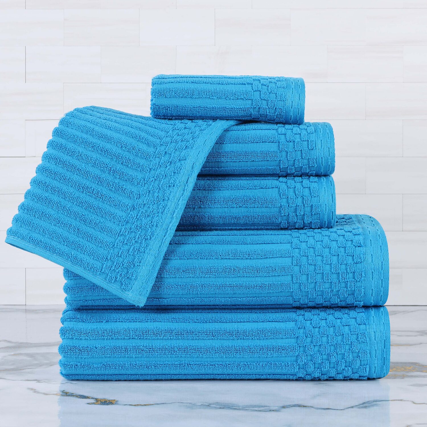 SUPERIOR® Soho Collection | 6-pc. Quick Dry Solid Bath Towel Set