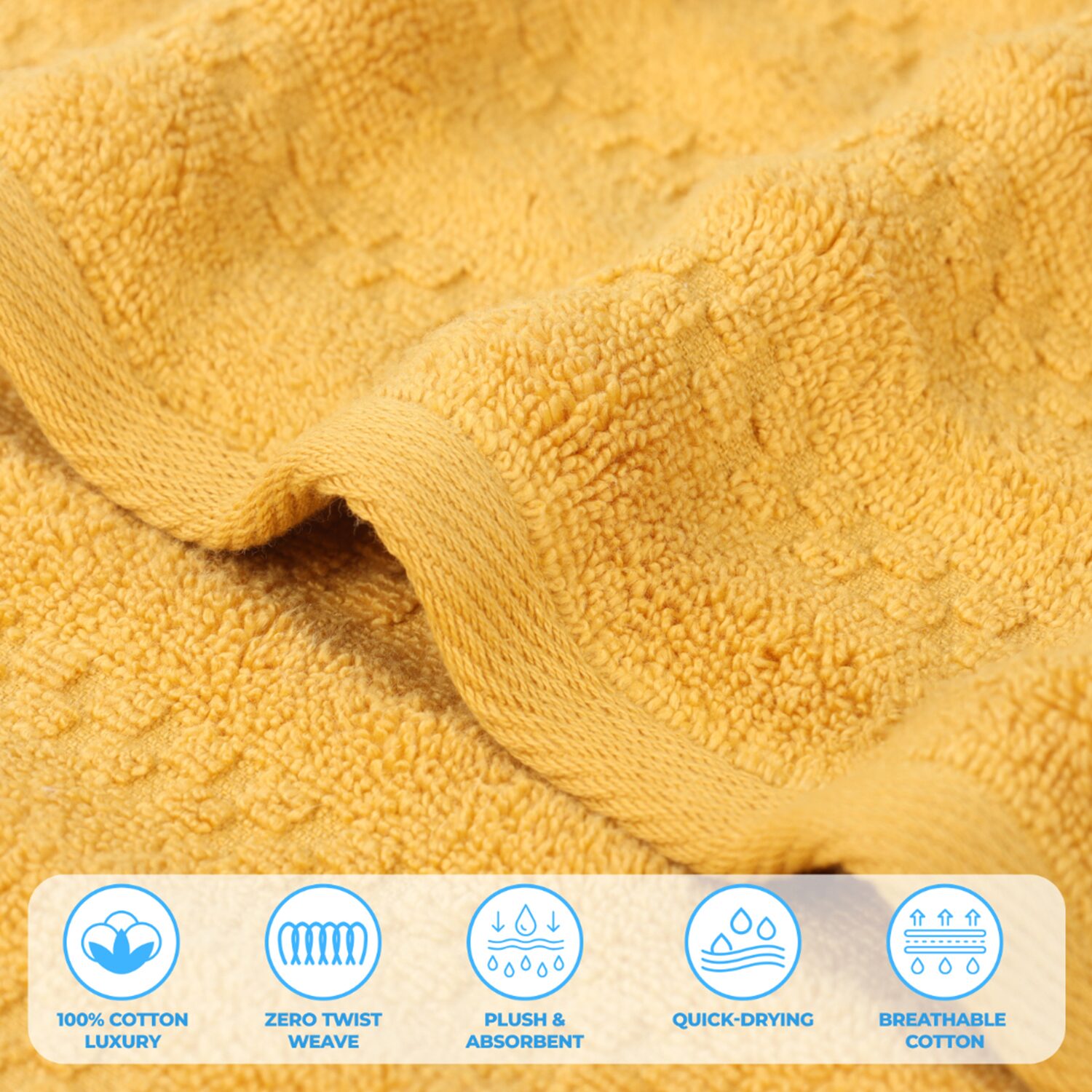 SUPERIOR® Zuma Collection | 100% Cotton 12-pc. Quick Dry Washcloth