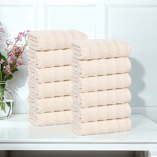SUPERIOR® Zuma Collection | 100% Cotton 12-pc. Quick Dry Washcloth