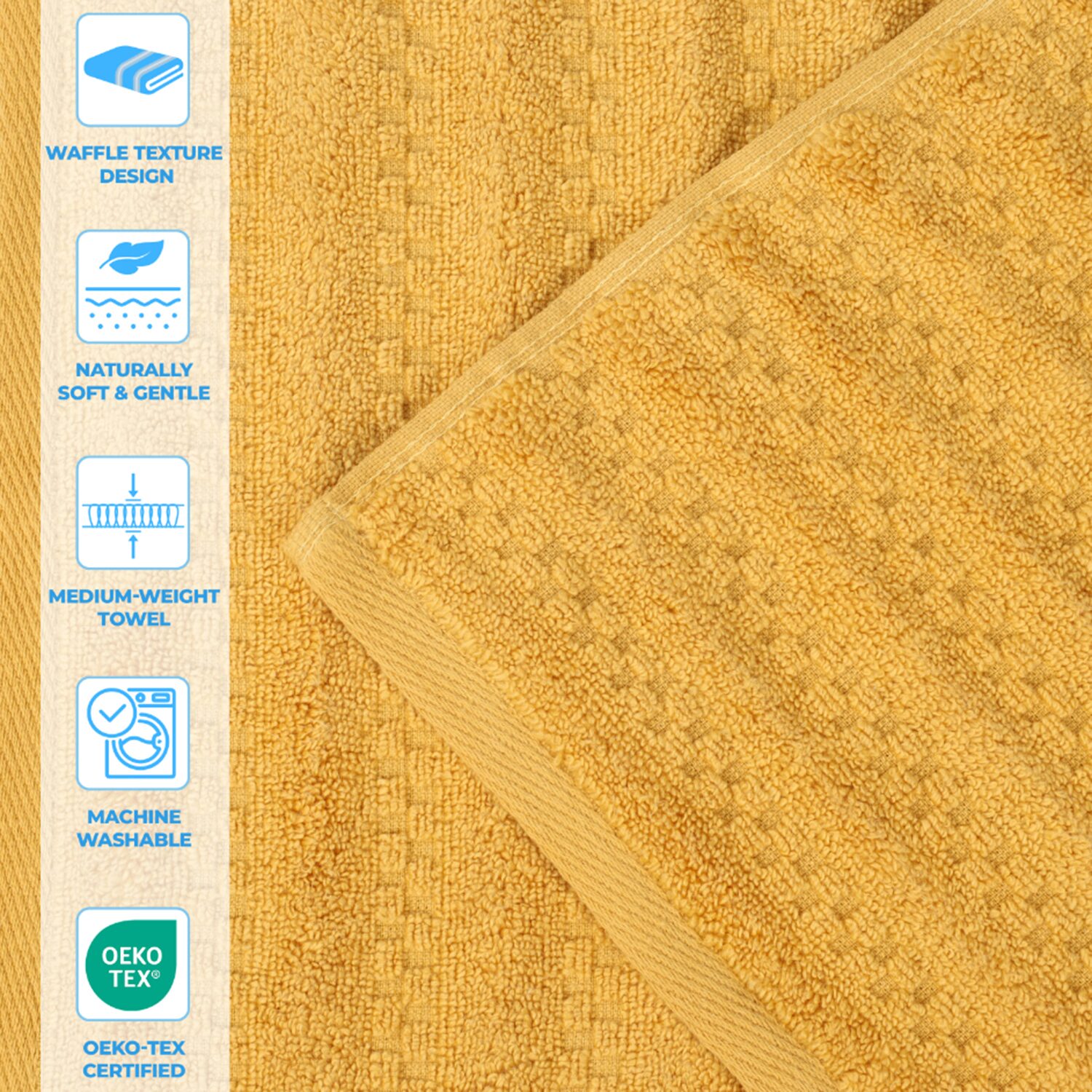 SUPERIOR® Zuma Collection | 100% Cotton 12-pc. Quick Dry Washcloth