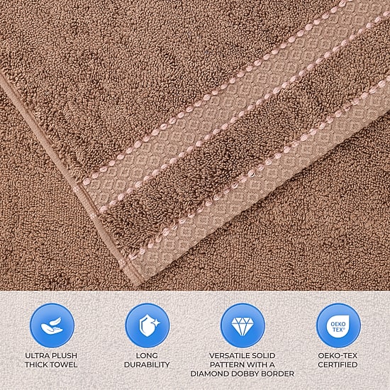 SUPERIOR® Niles Collection | Egyptian Giza Cotton 3-pc. Quick Dry Solid Bath Towel Set