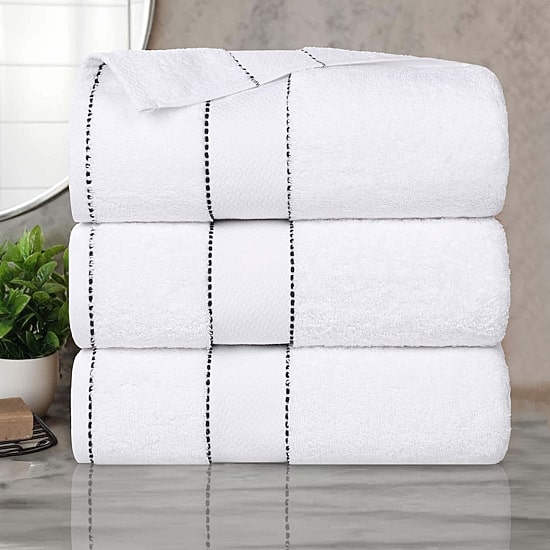 SUPERIOR® Niles Collection | Egyptian Giza Cotton 3-pc. Quick Dry Bath Towel