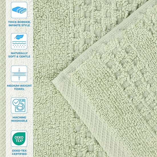 SUPERIOR® Playa Collection | 100% Cotton 8-pc. Quick Dry Solid Bath Towel Set