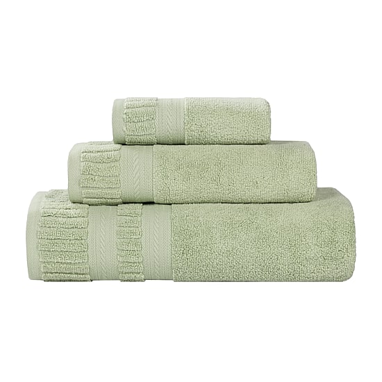 SUPERIOR® Venice Collection | 100% Cotton 3-pc. Quick Dry Solid Bath Towel Set