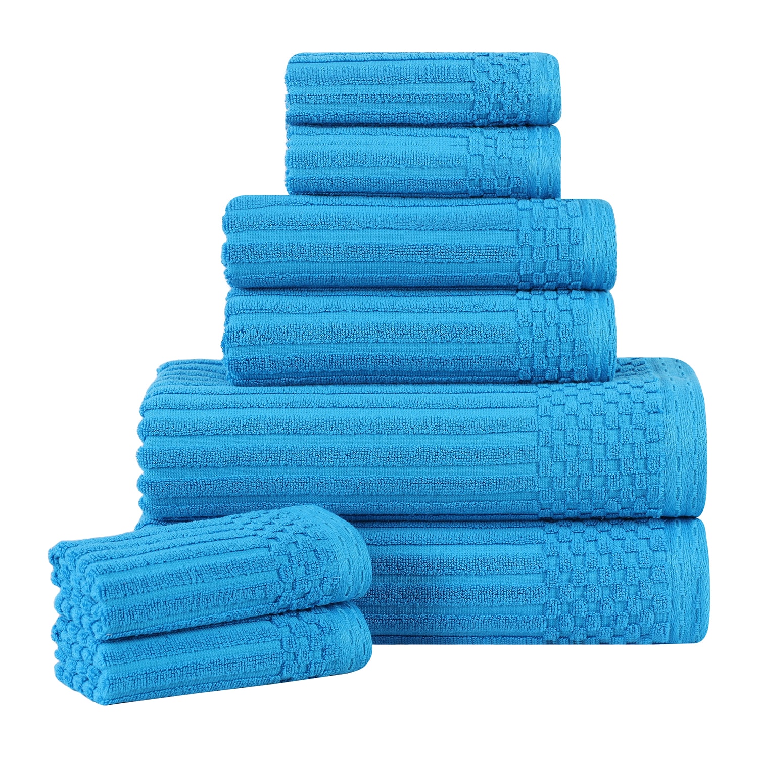 SUPERIOR® Soho Collection | 8-pc. Quick Dry Solid Bath Towel Set
