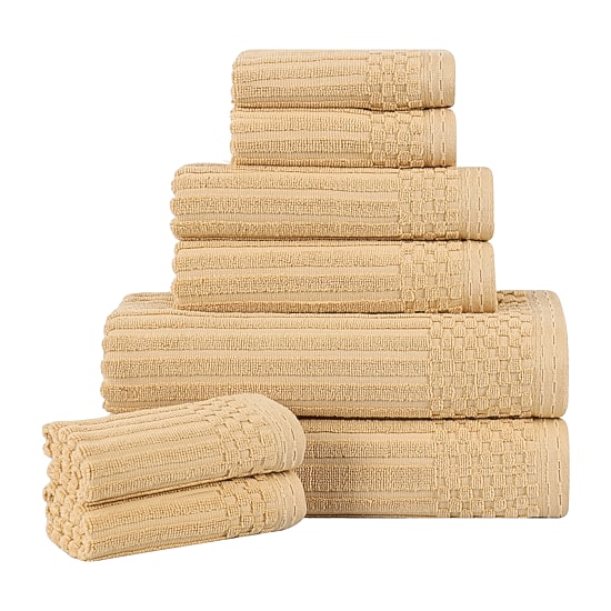 SUPERIOR® Soho Collection | 8-pc. Quick Dry Solid Bath Towel Set