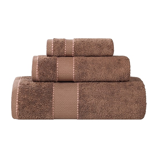SUPERIOR® Niles Collection | Egyptian Giza Cotton 3-pc. Quick Dry Solid Bath Towel Set