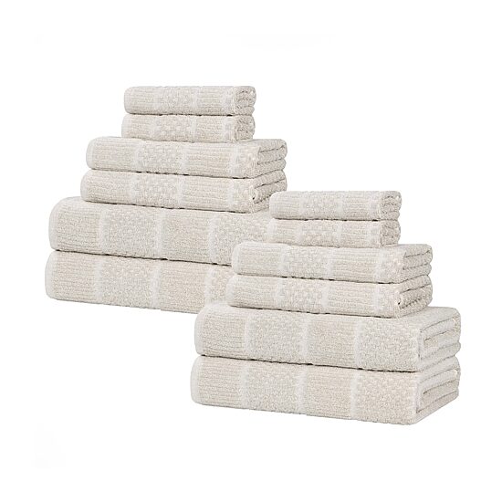 SUPERIOR® Naples Collection 12-pc. Quick Dry Solid Bath Towel Set