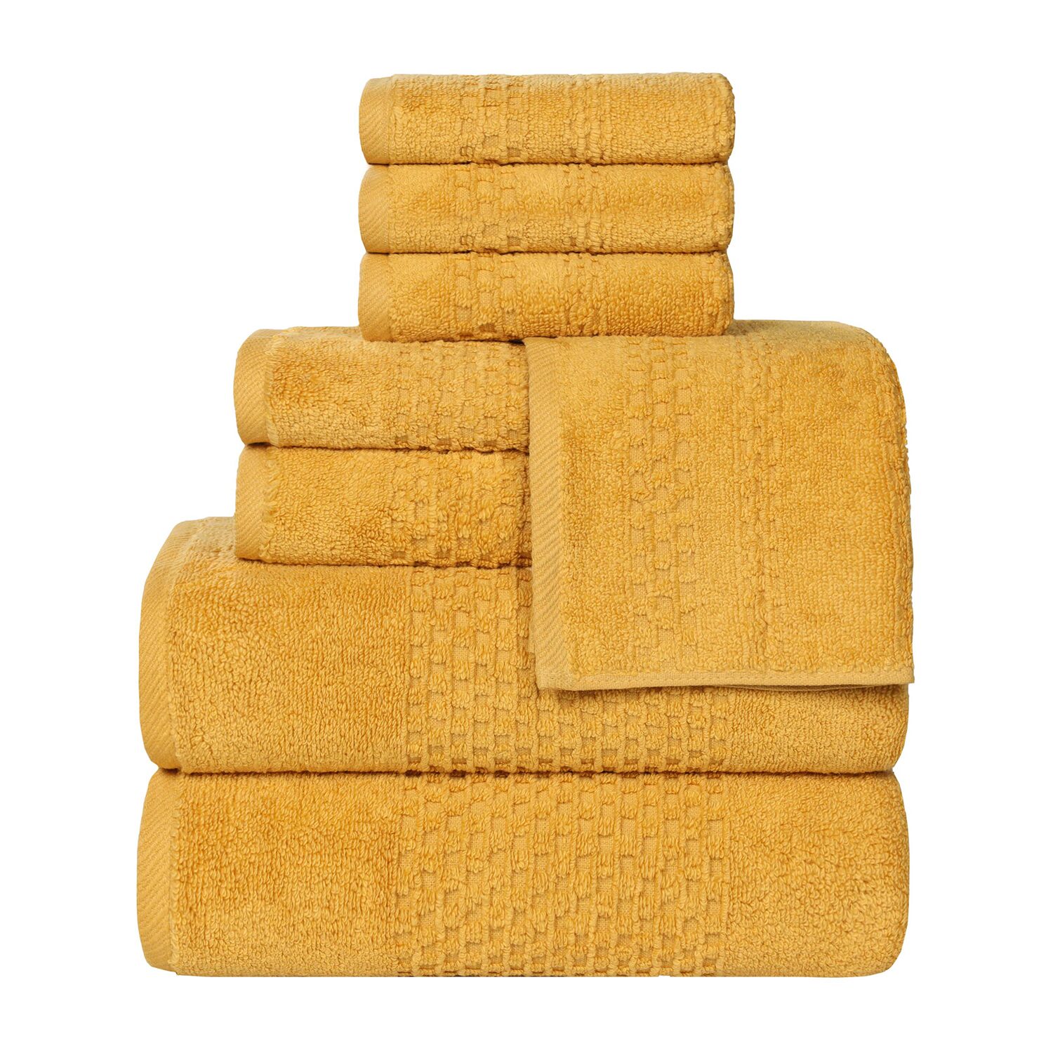SUPERIOR® Playa Collection | 100% Cotton 8-pc. Quick Dry Solid Bath Towel Set