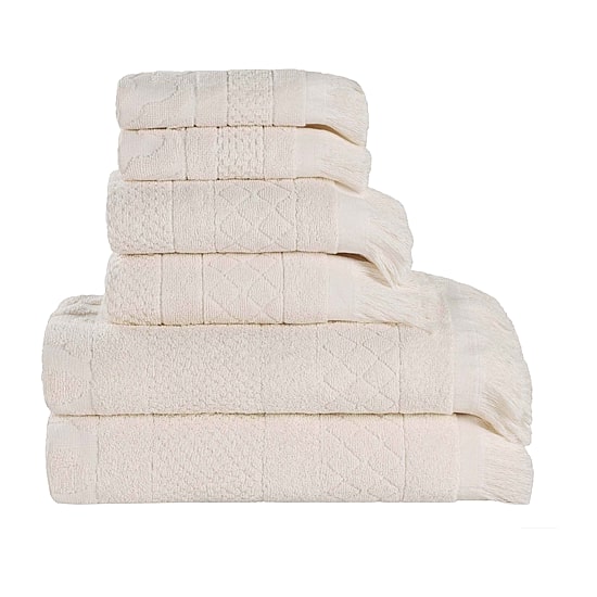 SUPERIOR® Rolla Collection | 100% Cotton 6-pc. Quick Dry Solid Bath Towel Set