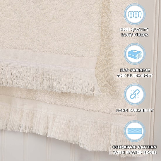 SUPERIOR® Rolla Collection | 100% Cotton 6-pc. Quick Dry Solid Bath Towel Set