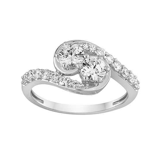 Two Forever™ 1 CT.T.W. Natural Diamond 14K White Gold Ring