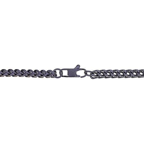 Mens Stainless Steel 24 Inch Wheat Chain Necklace