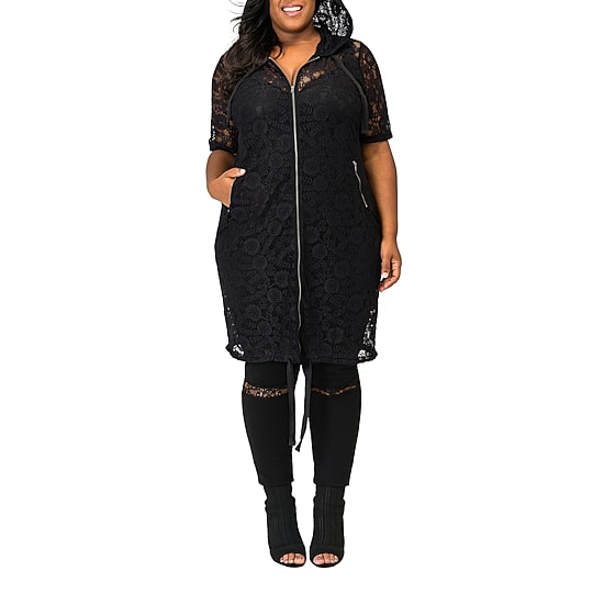 Poetic Justice Womens Plus Lightweight Shirt Jacket