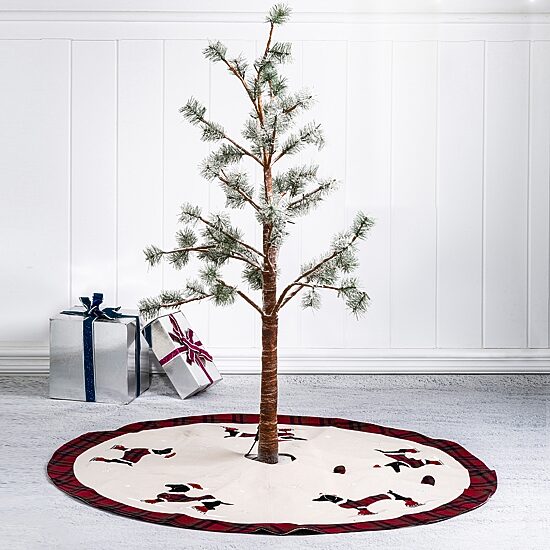 Glitzhome Dachshund Indoor Tree Skirt